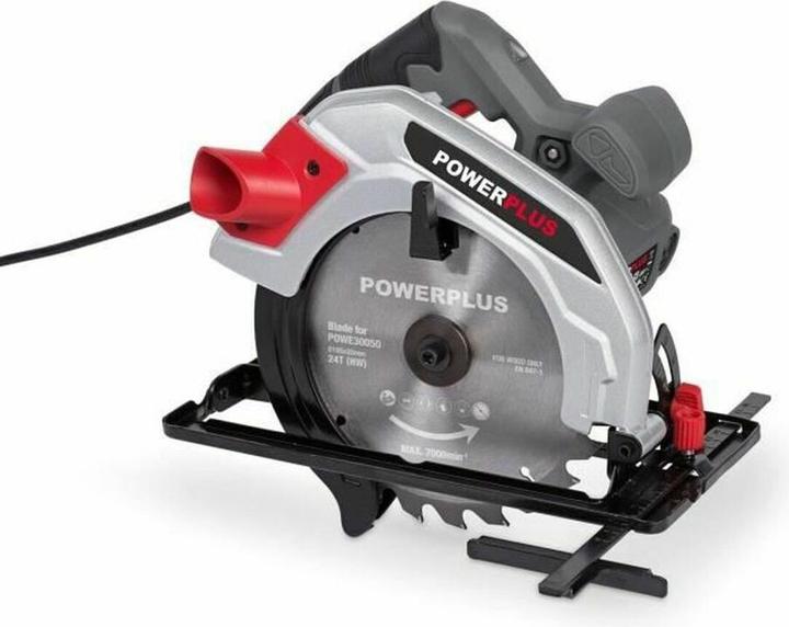 Actual product image Powerplus Hand-held circular saw 1200W Ø 185mm - 1 Acc.