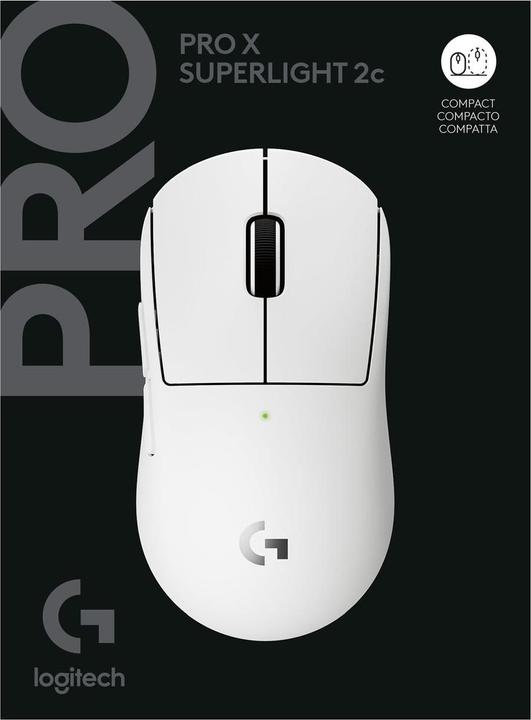Actual product image Logitech Pro X Superlight 2c Wireless (Cable, Wireless)