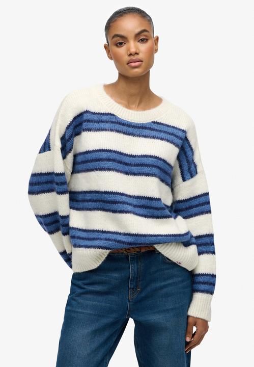 Image du produit Superdry Pull en maille rayé brossé décontracté femme (L)