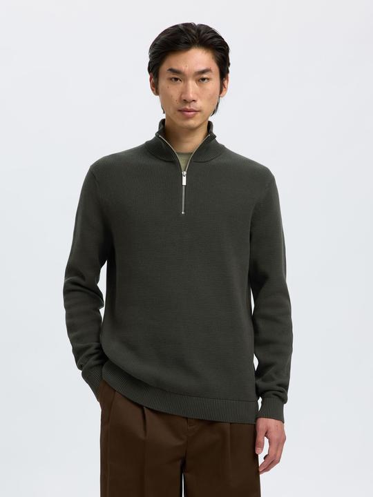 Image du produit Selected Homme Slhdane Ls Knit Structure Half Zip Noos (XXL)