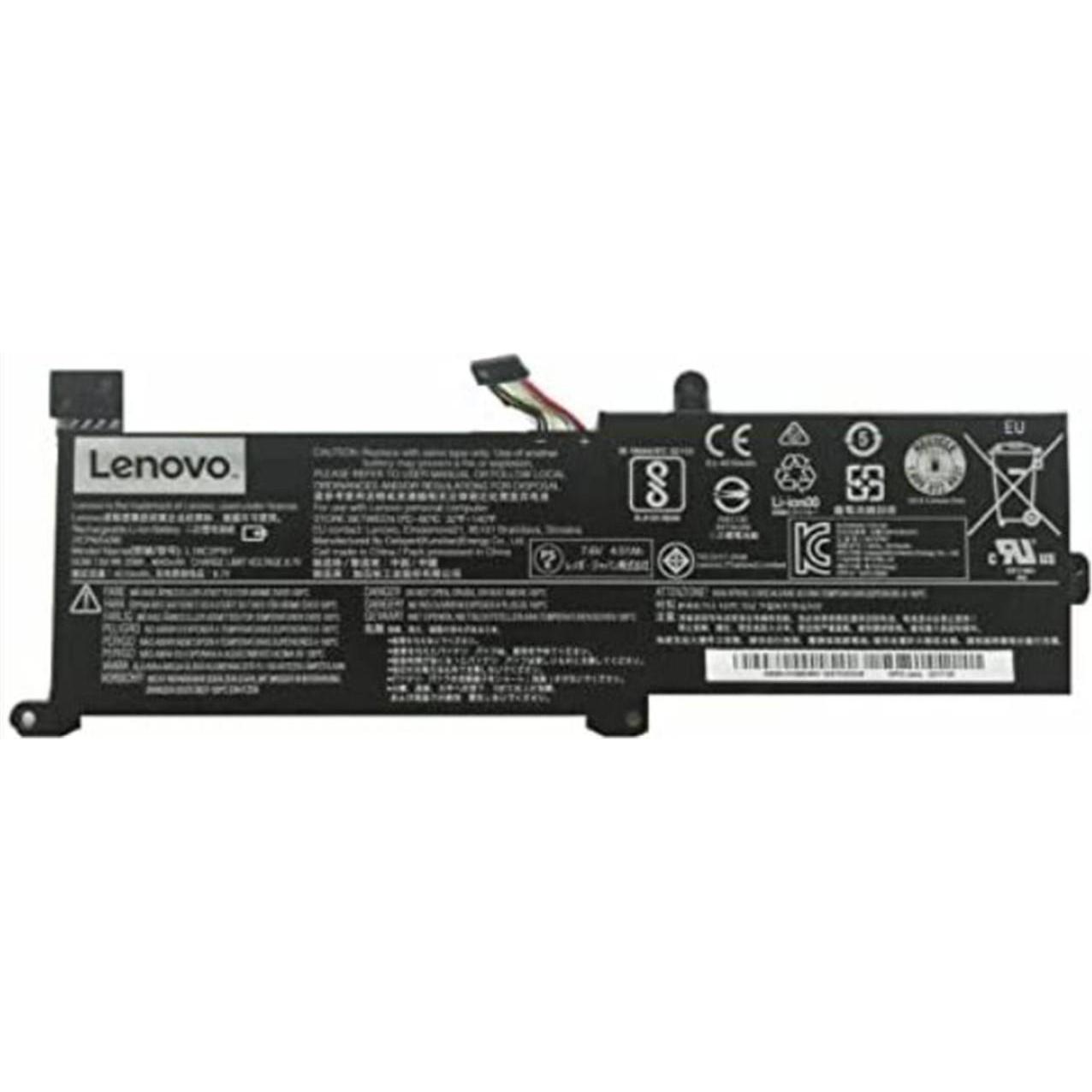 Lenovo Ideapad Battery 2 Cell L16L2PB3 7.6V 35Wh (2 Zellen, 4610 mAh), Notebook Akku, Schwarz