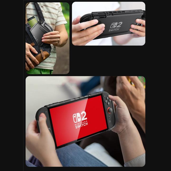 Actual product image Supcase Crystal Case für Nintendo Switch 2 - Transparent Schwarz (Switch 2)