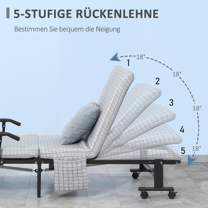 Actual product image Homcom Folding bed (76 x 190 cm)