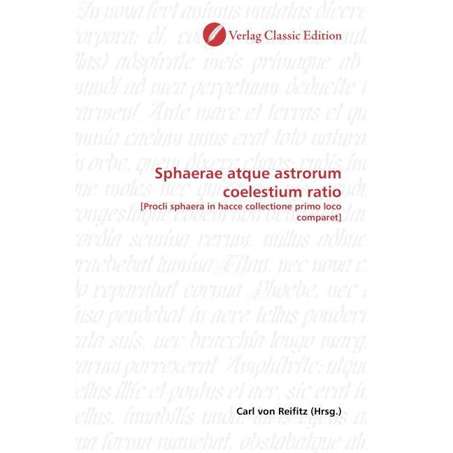 Sphaerae atque astrorum coelestium ratio, Fachbücher von Carl von Reifitz