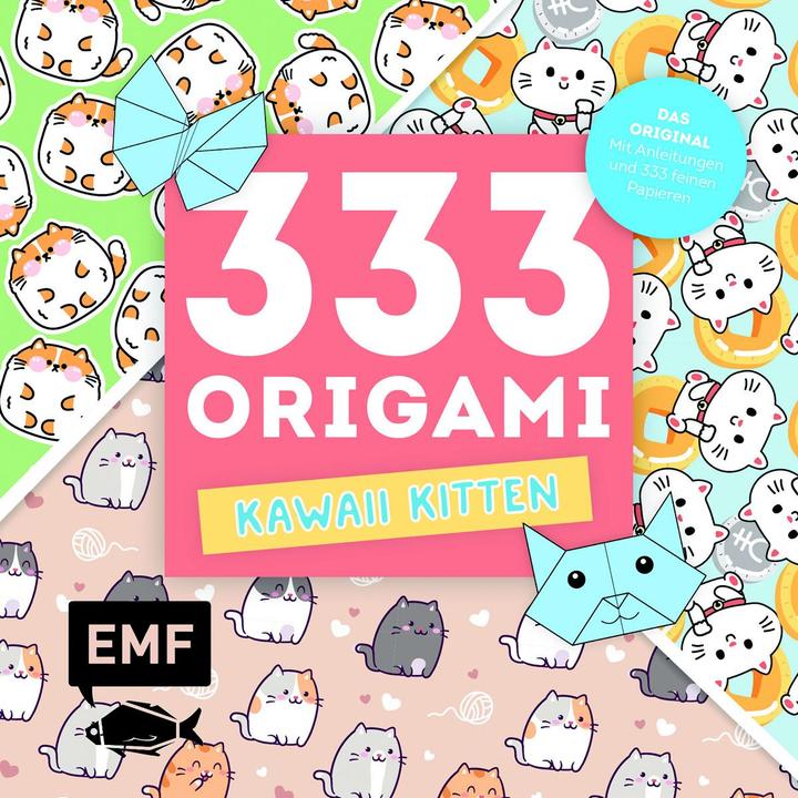 Image du produit 333 Origami – Kawaii Kitten – Niedliche Papiere falten für Katzen-Fans (Allemand, 2024)