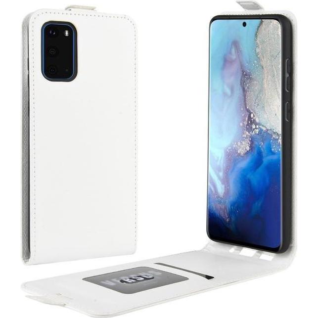 Thumbnail - MU Classic Leder Flipcase Hülle (Samsung Galaxy S20+), Smartphone Hülle, Weiss