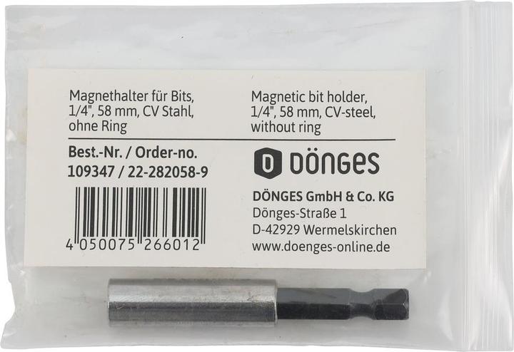 Actual product image Dönges Magnet holder, 1/4 ", 60 mm (60mm)