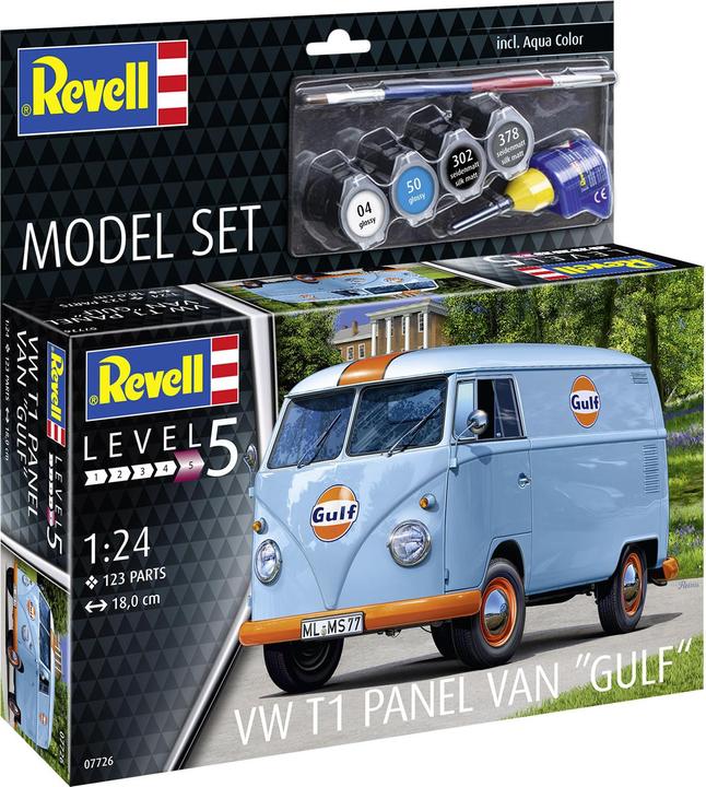 Actual product image Revell Model Set VW T1 panel van (Gulf Decoration)