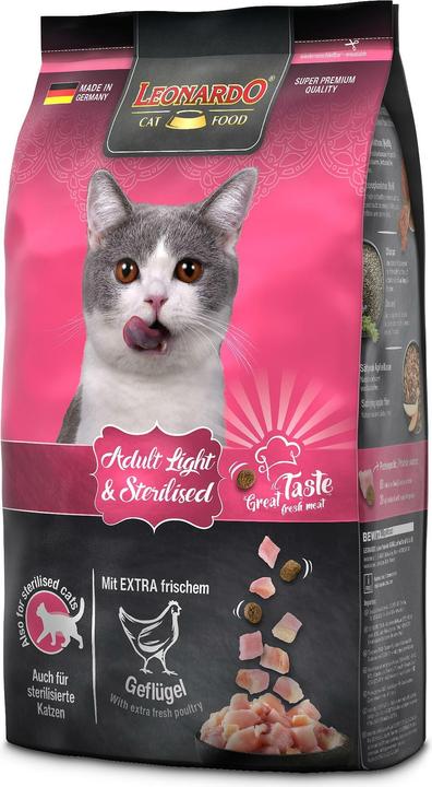 Produktbild Leonardo Cat Food Trockenfutter Adult Light, 1.8 kg (Adult, 1 Stk., 1800 g)