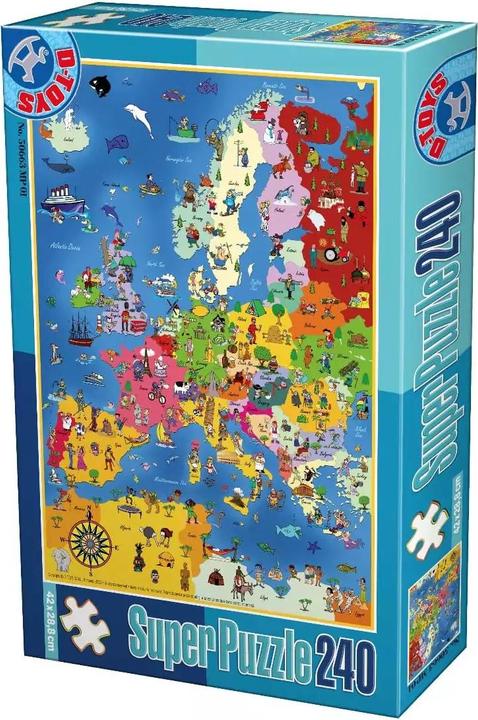 Produktbild D-Toys Puzzle Karte von Afrika 240 Teile (240 Teile)