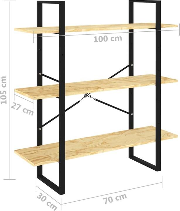 Immagine prodotto vidaXL Bücherregal (100 x 30 x 105 cm)