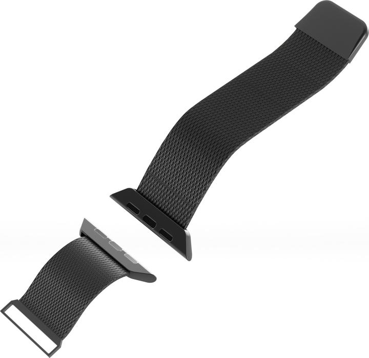 Actual product image Puro Milanese Magnetic Band - Pasek ze stali nierdzewnej do Apple Watch 42/44/45/49 mm (czarny) (42 mm, 44 mm, 45 mm, 49 mm, Stainless steel, Apple Watch Series 1, Apple Watch Series 2, Apple Watch Series 3, Apple Watch Series 4, Apple Watch Series 5, Apple Watch Series 6, Apple Watch Series 7, Apple Watch Series 8, Apple Watch Series 9, Apple Watch SE, Apple Watch Ultra, Apple Watch Ultra 2)