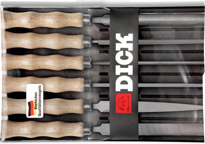 Actual product image Dick Precision key files 6-piece 100 mm cut 2 (Cut 2, 100 mm)