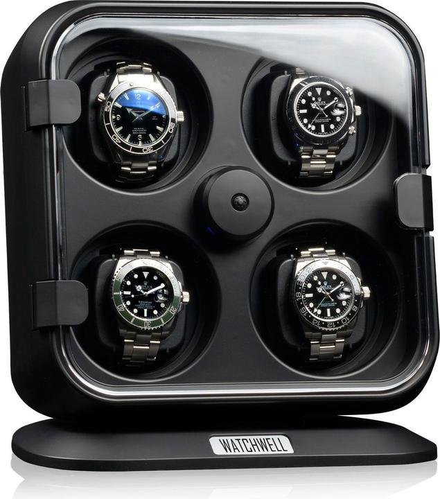 Immagine prodotto Watchwell Avvolgitore per orologi Modena - nero / illuminazione blu