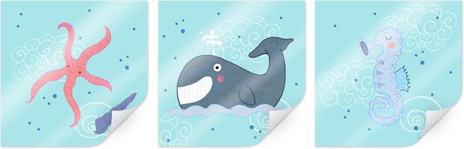 Produktbild Trenddeko Loske - Am Strand (3-teilig) (50 x 50 cm)