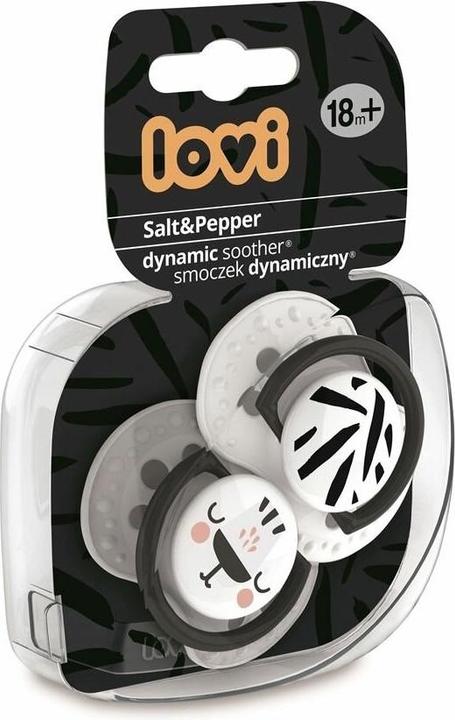 Produktbild Lovi Salt&Pepper Dynamic Soother (2x, 18 Monate)
