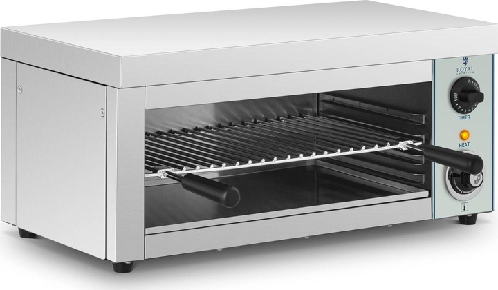 Produktbild Royal Catering Salamander Ofen Überbackgerät Elektro Grill Toaster Edelstahl 2000 W Gastro (2 kW)