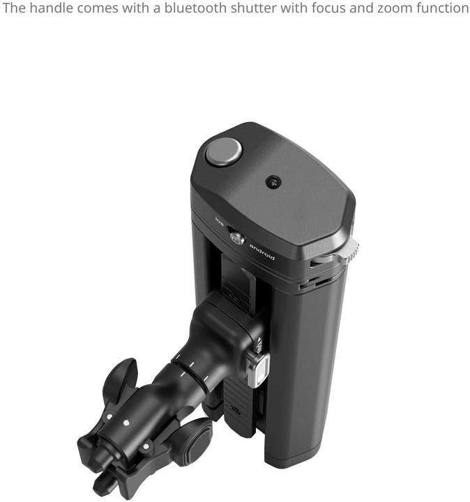 Actual product image SmallRig 4841 Rotatable Bilateral Quick Release Side Handle with Wireless Control and M.2 SSD Enclosure (Cage)