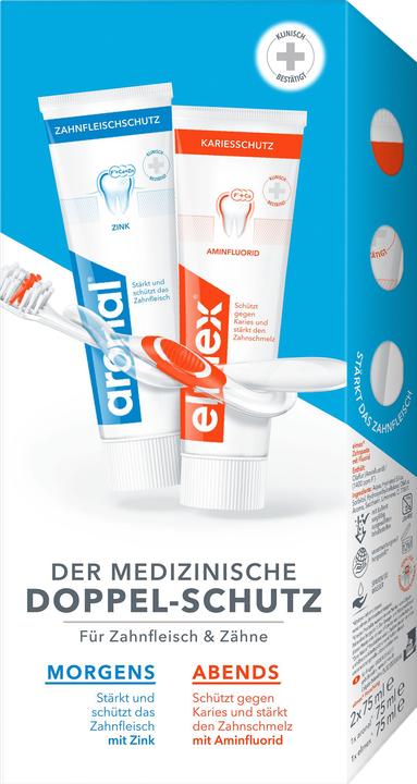 Immagine prodotto Elmex set doppia protezione aronal /, 2x75ml t (75 ml)