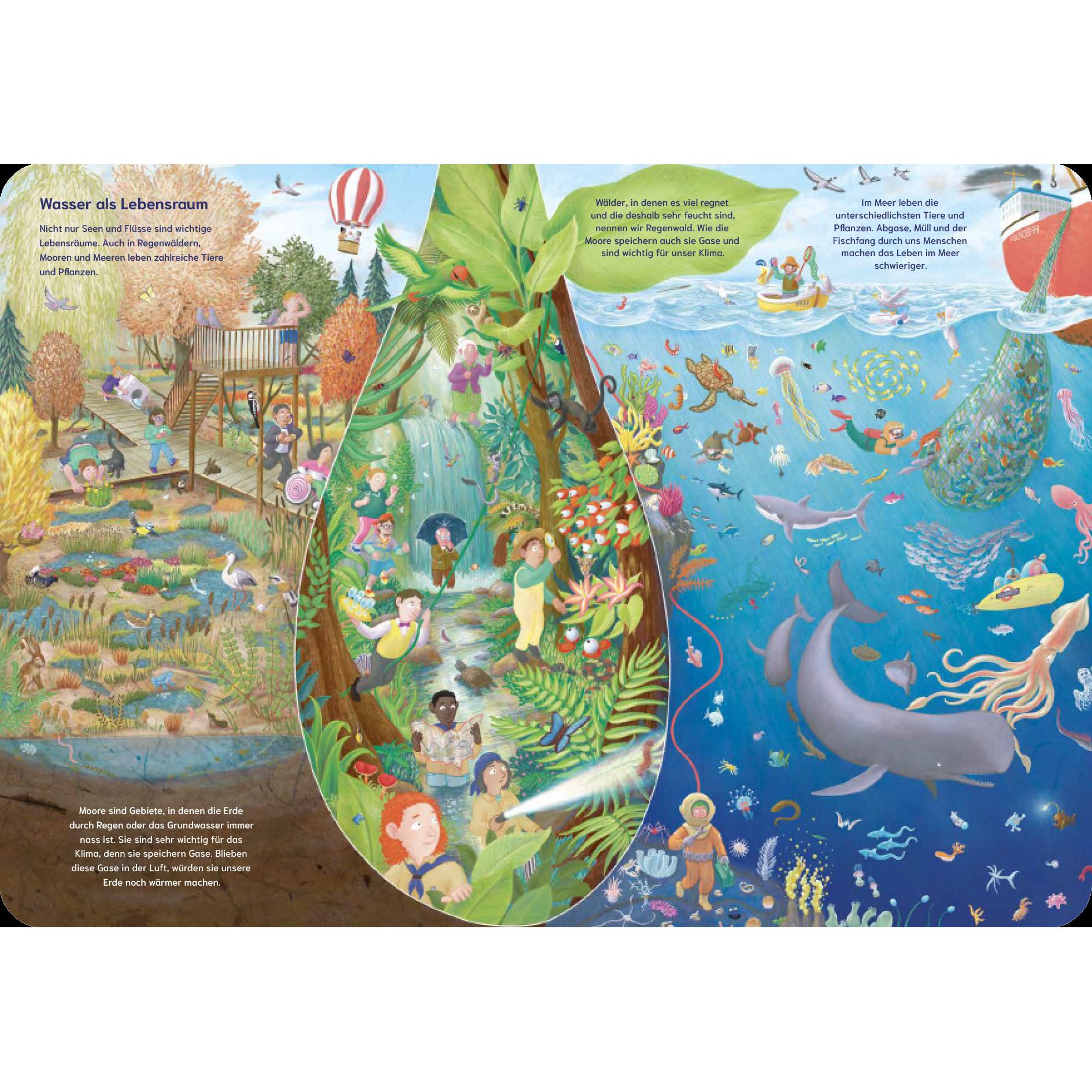 Thumbnail - Mein grosses Wasser-Wimmelbuch, Kinderbücher von Bernd Lehmann