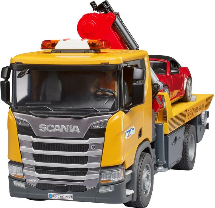 Produktbild Bruder Scania Super 560R Abschlepp-LKW m. L+S Modul + Roadster