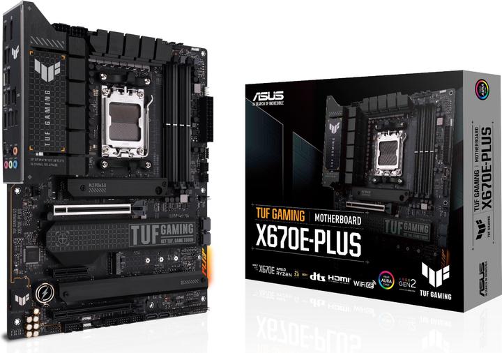 Produktbild ASUS TUF Gaming X670E-Plus (AM5, AMD X670E, ATX)