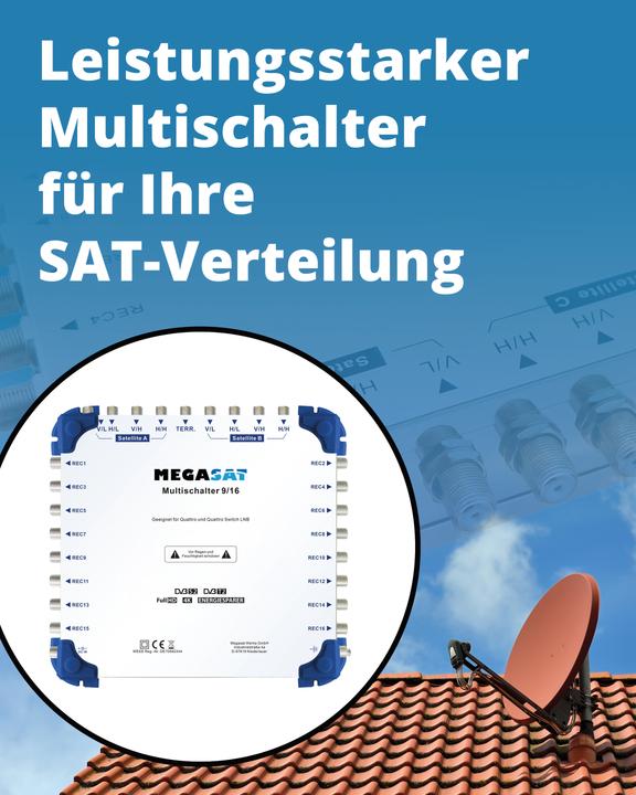 Actual product image Megasat multiswitch 9/16 (Multi switch)