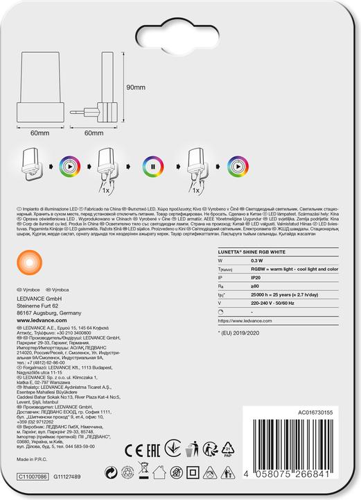 Actual product image Ledvance Lunetta Shine