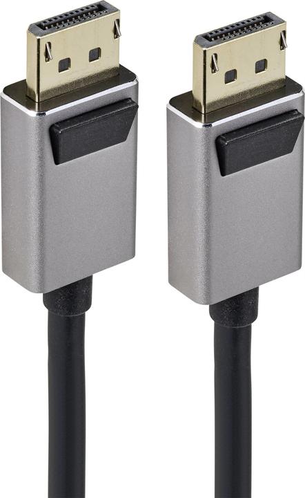 Produktbild SpeaKa Professional 8K Displayport auf Displayport Kabel im Aluminiumgehäuse 2 m (2 m, DisplayPort, 1.4)