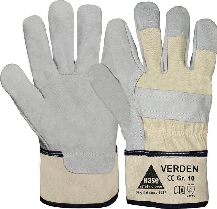 Hase Handschuhe Verden Grösse 10 grau/natur EN 388 PSA-Kategorie II (10)
