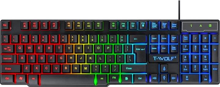 Immagine prodotto Deltalabs Combo da gioco 4in1: mouse, cuffie, tastiera e tappetino per mouse - RGB QWERTY (nero) (USA, Cablato)
