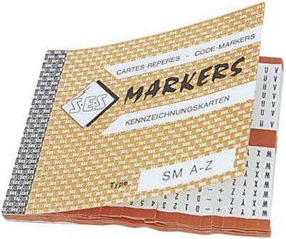 Produktbild RS PRO Kabelmarker Heft Zahlen-Symbole-Buchst.