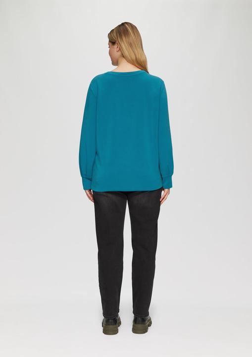 Actual product image S.Oliver Sweatshirt Scuba-Sweatshirt mit weiten Ärmeln (50)