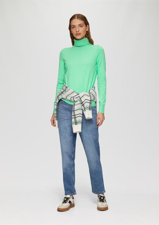 Produktbild S.Oliver Strickpullover Feinstrickpullover mit Rollkragen (44)