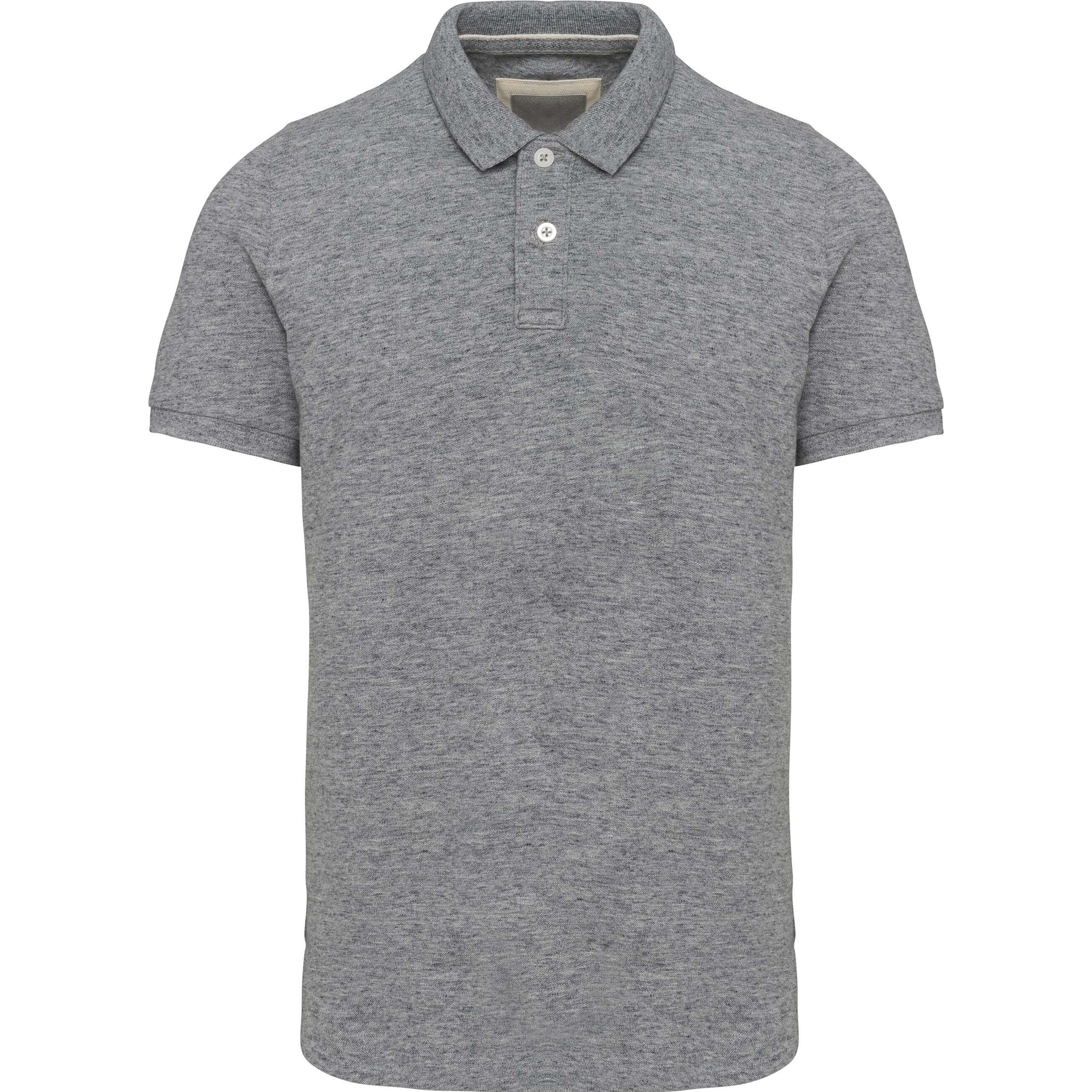 Kariban, Herren, Shirt, Vintage Polo, Grau, (XL)