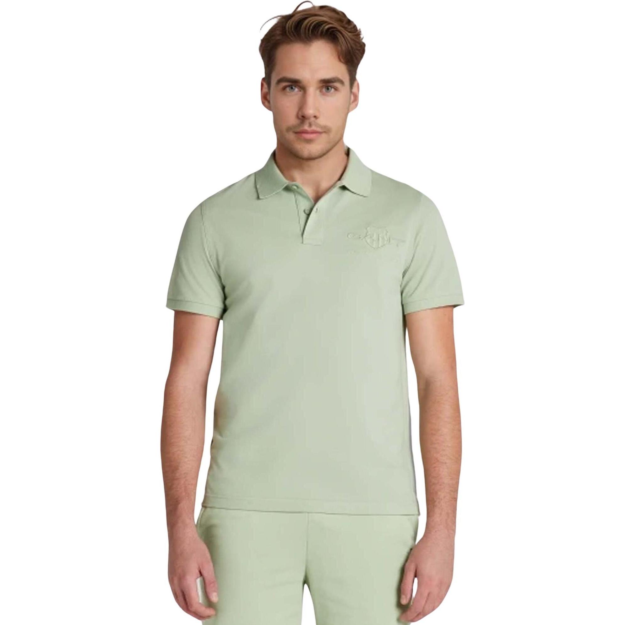 GANT, Herren, Shirt, poo-shirt reg tona shied, Grün, (L)