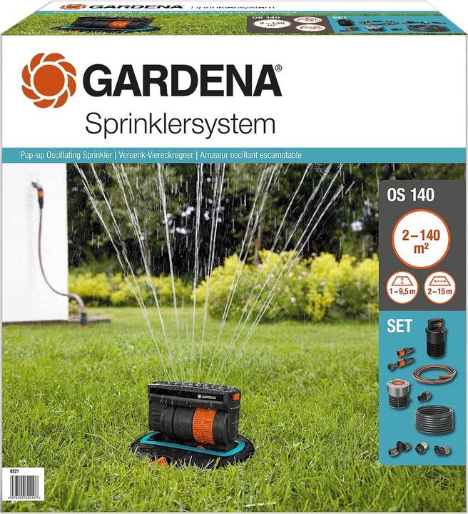 Actual product image Gardena Sprinkler system complete set 8221 (Pop-up sprinklers, Spray sprinklers)