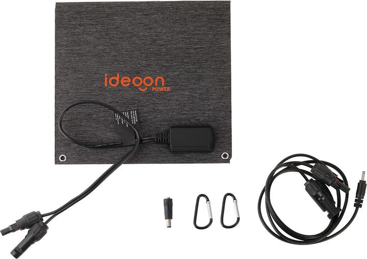 Actual product image Ideoon Faltbares Solarpanel 21W Monokristallin - Tragbares Solarladegerät IP65 mit MC4-komp. Stecker (21 W, 0.56 kg)