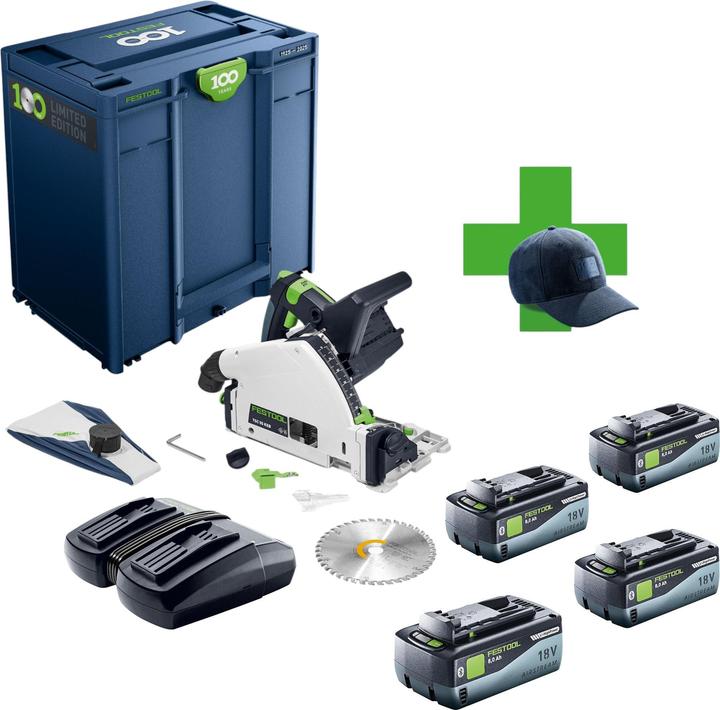 Actual product image Festool TSC 55 KEB-Basic 100Y Limited Edition Akku Tauchsäge 18 / 36 V ( 2x 18 V ) 160 mm Brushless