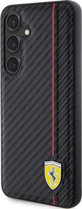 Productafbeelding Ferrari FEHCMN3DUR + S926 czarny/zwarte hardcase Carbon Gedrukte Lijn (Samsung Galaxy S24+)