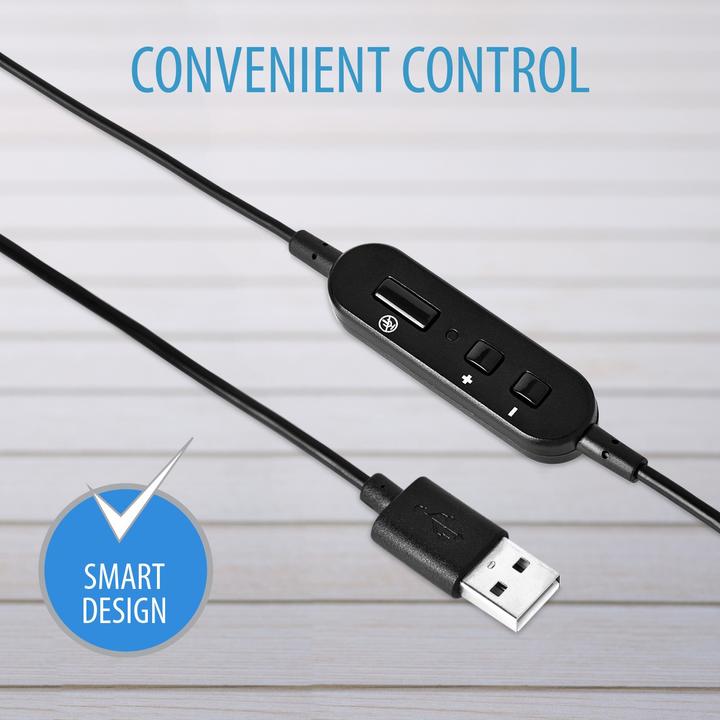Actual product image V7 Essentials USB Stereo Headset (Cable, USB-A)