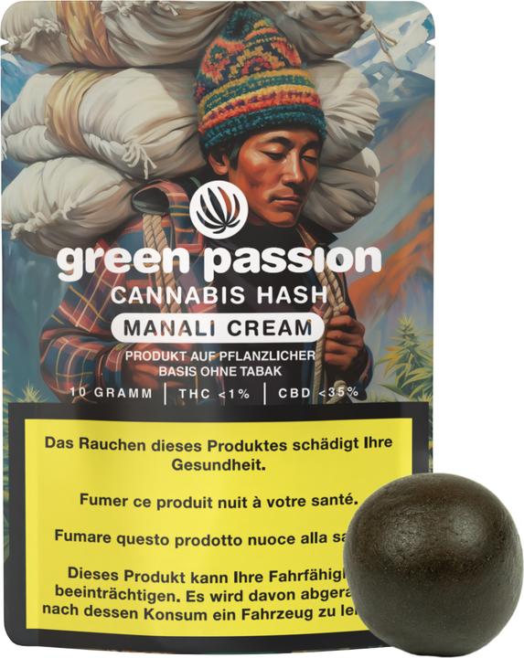 Immagine prodotto Green Passion CBD Hash Manali Cream (10 g, Interno)