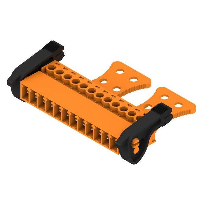 Weidmüller Stiftgehäuse-Kabel BC/SC Polzahl Gesamt 12 Rastermass 3.81, Elektronikkabel + Stecker, Orange