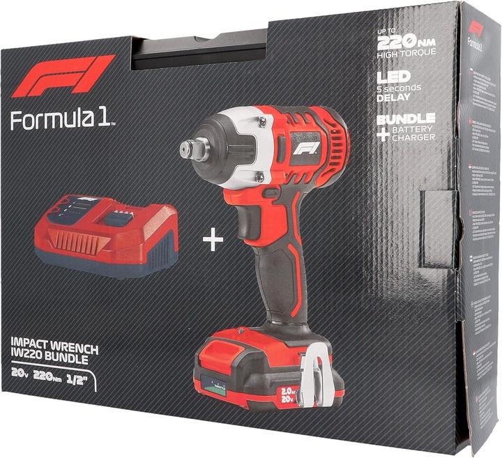 Actual product image Formula 1 Impact wrench 10996 20 V 220 nm 2600 - 3300 rpm 2 Ah