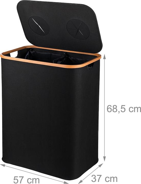 Actual product image Relaxdays Pfandflaschen-Sammelbehälter 2 Fächer (1x)