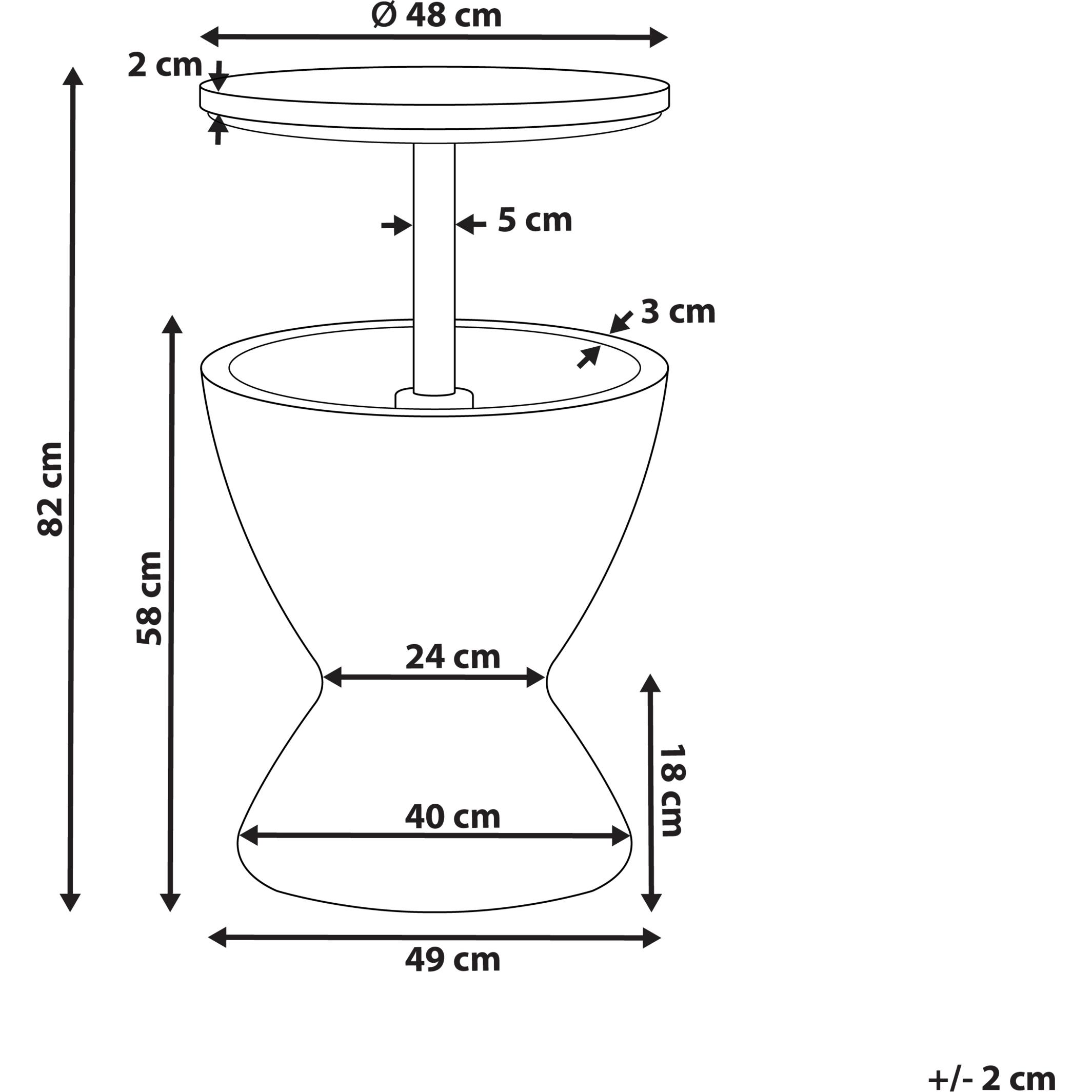 Thumbnail - Beliani, Couchtisch + Beistelltisch, Aisa (49 x 82 cm)