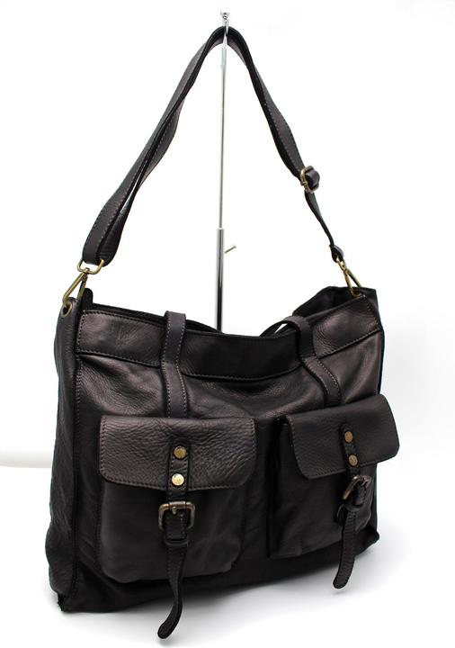 Produktbild Only-Bags.Store Ledertasche, grosse Tasche aus weichem Leder, Umhängetasche, braune Taschen