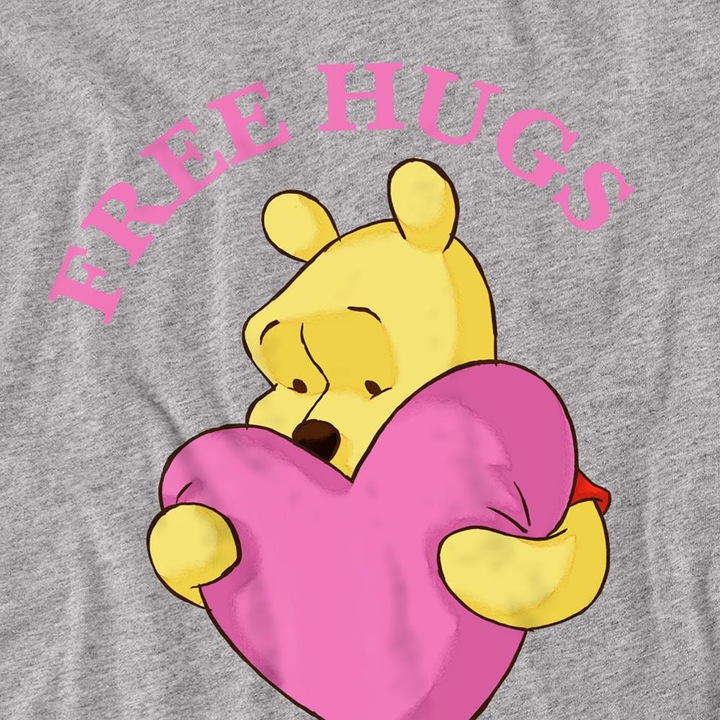 Immagine prodotto Winnie the Pooh Free Hugs Maglietta San Valentino Adulto Unisex (S)