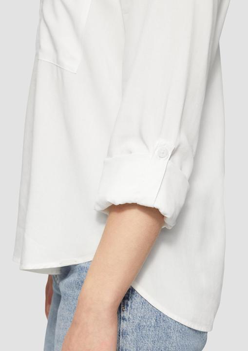 Produktbild S.Oliver Bluse Viskosebluse mit Turn-up und aufgesetzten Taschen (40)
