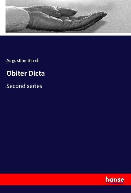 Produktbild Obiter Dicta